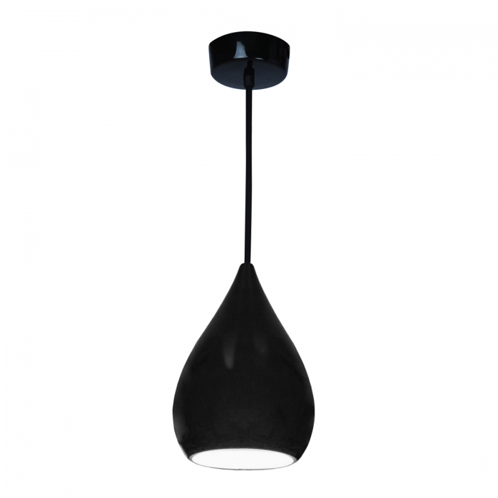 black drop pendant light